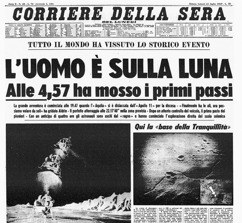 Sbarco sulla Luna - Corriere della Sera