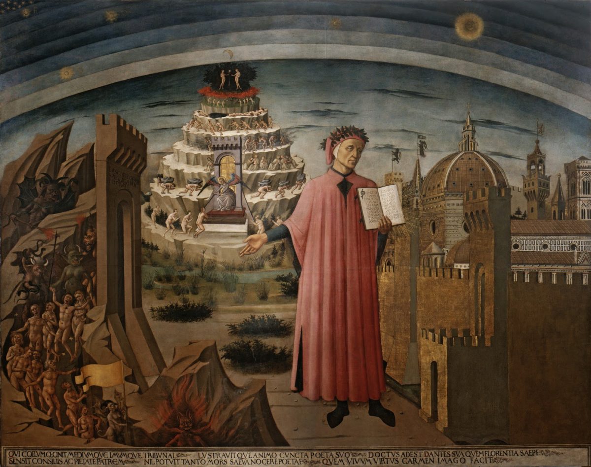 Domenico di Michelino, Dante con in mano la Divina Commedia, 1465