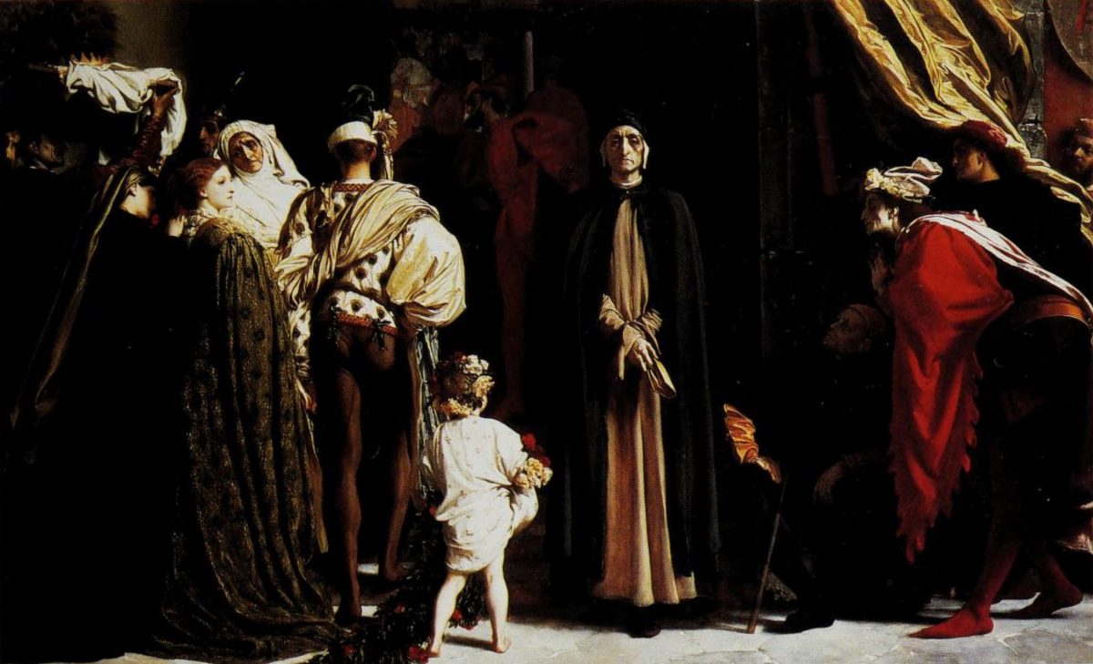 Frederic Leighton, Dante in esilio, 1864