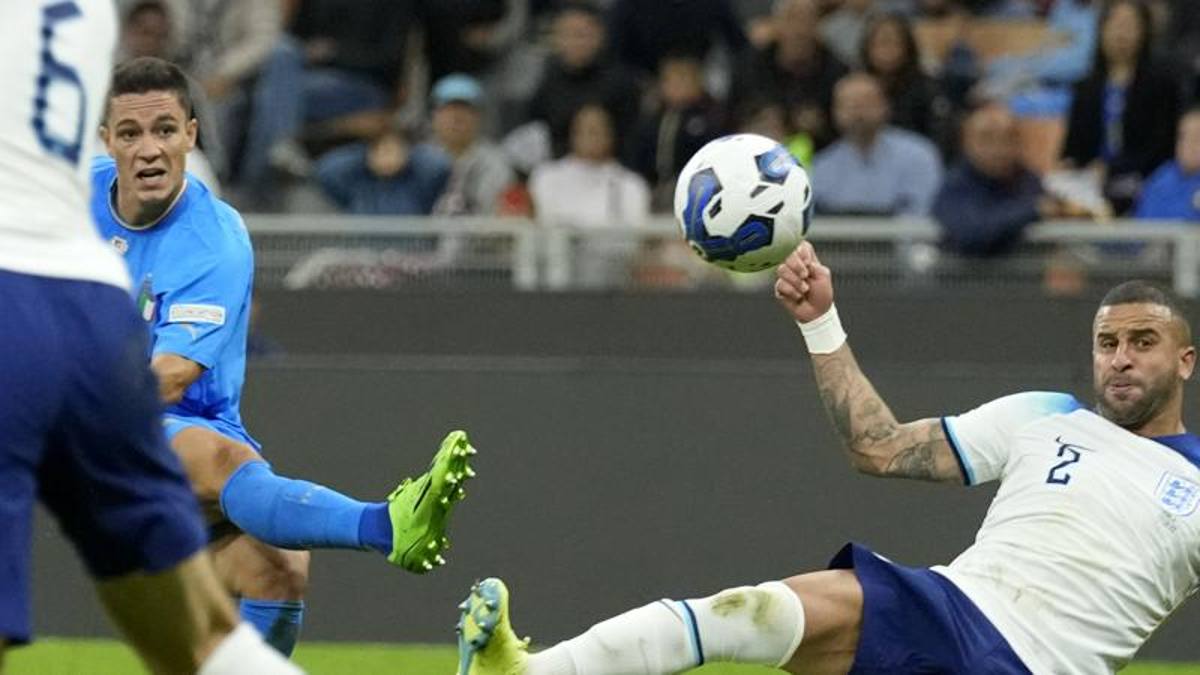23.09.2022 - Nations League - Italia-Inghilterra 1-0 - Il gol di Raspadori