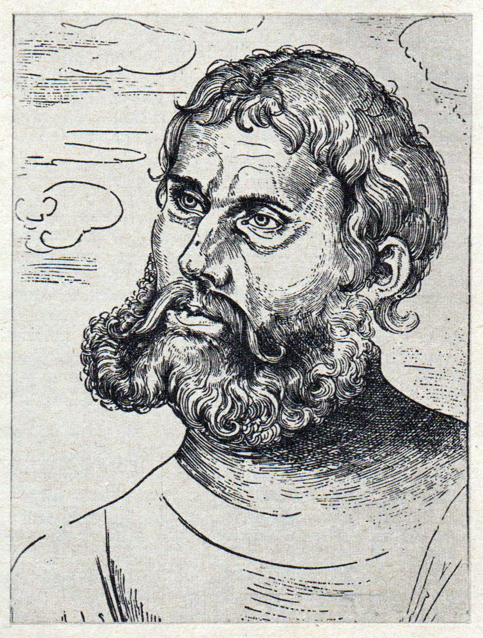 Martin Lutero raffigurato, in un disegno di Lucas Cranach, in veste di «Cavalier Giorgio».